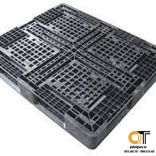 Pallet nhựa đen 1100x1100x150mm