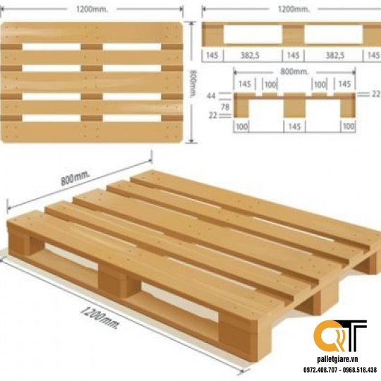 pallet gỗ thông mới